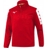 Sweat zippé d'entraînement MIZUNO Nara rouge