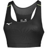 Brassière de running MIZUNO Premium JPN noire de face