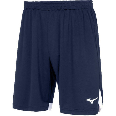 Short MIZUNO Premium marine et blanc