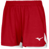 Short MIZUNO Premium Femme rouge et blanc