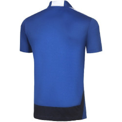 Polo MIZUNO Hex Rect bleu roi et blanc de face 2