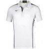 Polo MIZUNO Hex Rect blanc et marine
