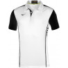 Polo MIZUNO Hex Rect blanc et noir