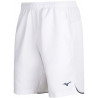 Short de tennis MIZUNO Hex Rect blanc et marine de face