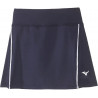 Jupe de Tennis MIZUNO Hex Rect marine et blanche de face