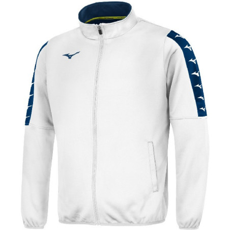 Veste de survêtement MIZUNO Nara Interlock blanc