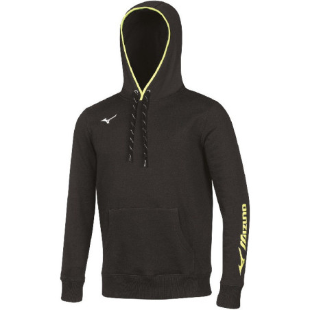 Sweat à capuche MIZUNO noir de face
