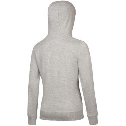 Sweat à capuche MIZUNO Femme gris chiné de face 2