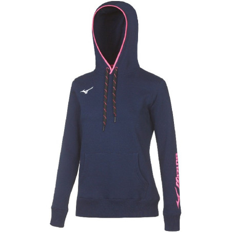 Sweat à capuche MIZUNO Femme marine