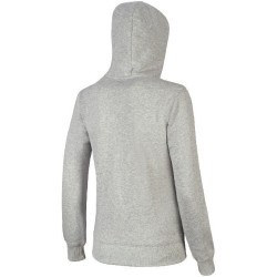 Sweat à capuche zippé MIZUNO FZ Femme gris chiné de face 2