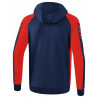 Veste à capuche ERIMA Six Wings rouge/marine dos