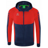 Veste à capuche ERIMA Six Wings rouge/marine