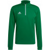 Sweat 1/4 Zip ADIDAS Entrada 22 vert