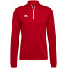 Sweat 1/4 Zip ADIDAS Entrada 22 rouge