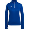 Sweat 1/4 Zip Femme ADIDAS Entrada 22 bleu roi