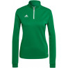 Sweat 1/4 Zip Femme ADIDAS Entrada 22 vert