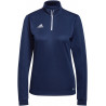 Sweat 1/4 Zip Femme ADIDAS Entrada 22 marine