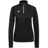 Sweat 1/4 Zip Femme ADIDAS Entrada 22 noir