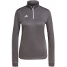 Sweat 1/4 Zip Femme ADIDAS Entrada 22 gris