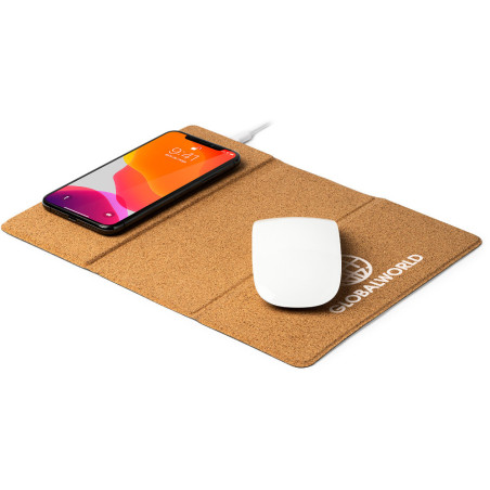 tapis de souris avec chargeur alax à personnaliser téléphone et souris