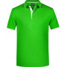 Polo Homme à rayures vert blanc face