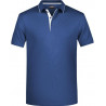 Polo Homme à rayures  marine blanc face