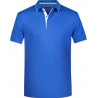Polo Homme à rayures bleu roi blanc face