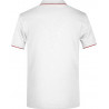 Polo Homme à rayures blanc rouge dos