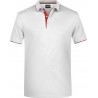Polo Homme à rayures blanc rouge côté face
