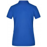 Polo Femme à inserts vichy personnalisé en broderie bleu roi vert bleu roi dos