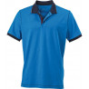 Polo Homme urban personnalisé en broderie azur marine