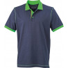 Polo Homme urban personnalisé en broderie marine vert