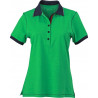 Polo Femme urban personnalisé en broderie vert marine