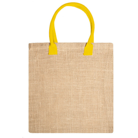 sac shopping nimes à personnaliser jaune