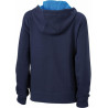 Veste à capuche contrastée Femme personnalisée en broderie marine cobalt dos