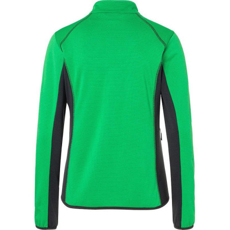 Veste Polaire Femme personnalisée en broderie vert carbone dos