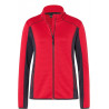 Veste Polaire Femme personnalisée en broderie rouge carbone