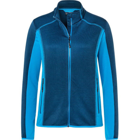 Veste Polaire Femme personnalisée en broderie marine bleu clair