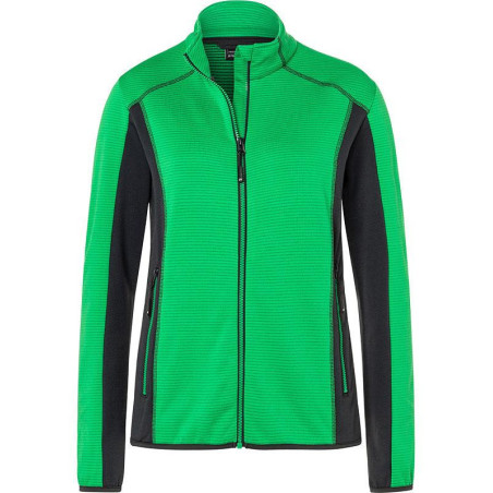Veste Polaire Femme personnalisée en broderie vert carbone