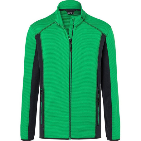 Veste Polaire Homme personnalisée en broderie vert carbone
