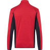 Veste Polaire Homme personnalisée en broderie rouge carbone dos