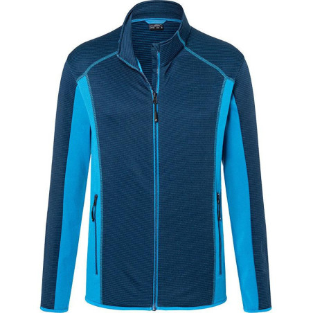 Veste Polaire Homme personnalisée en broderie marine bleu clair