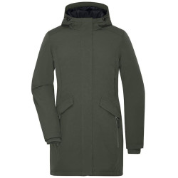 Parka Business Femme personnalisée en broderie olive vert