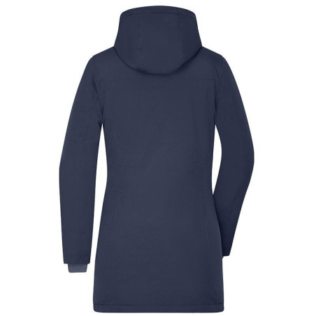 Parka Business Femme personnalisée en broderie marine dos