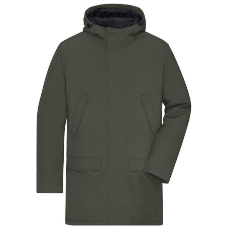 Parka Business Homme personnalisée en broderie olive vert