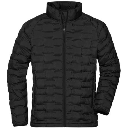Veste matelassée tendance Homme personnalisée en broderie noir