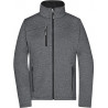 Veste Softshell Femme personnalisée en broderie gris foncé noir