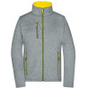 Veste Softshell Femme personnalisée en broderie gris jaune
