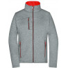 Veste Softshell Femme personnalisée en broderie gris rouge