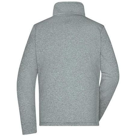 Veste Softshell Femme personnalisée en broderie gris bleu dos